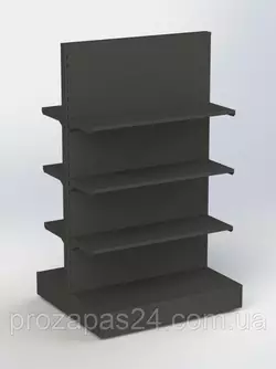 Стеллаж 1670х970мм торговый двухсторонний островной для магазина Стеллаж 1670х970мм торговый двухсторонний островной для магазина
