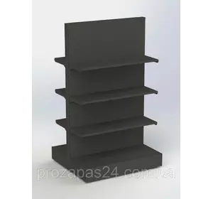 Стеллаж 1670х970мм торговый двухсторонний островной для магазина Стеллаж 1670х970мм торговый двухсторонний островной для магазина