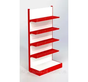 Стеллаж 1970х900мм 4 полки 300мм торговый пристенный  для магазина Стеллаж 1970х900мм 4 полки 300мм торговый пристенный  для магазина