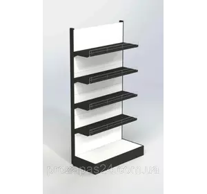 Стеллаж 1970х900мм 4 полки 300мм торговый пристенный  для магазина Стеллаж 1970х900мм 4 полки 300мм торговый пристенный  для магазина